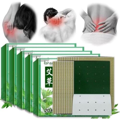 20PCS/SET Wormwood Extract Health Care Detox Moxibustion Relax Patch Waist Neck Muscular Pain Stiff Shoulder Patch