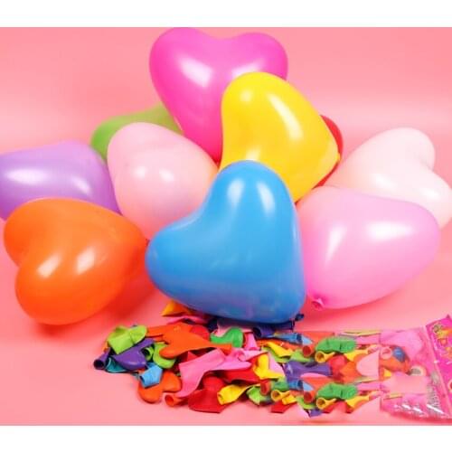 2g 100pcs/pack heart-shaped latex balloon thickened matte balloon birthday wedding decoration balloon