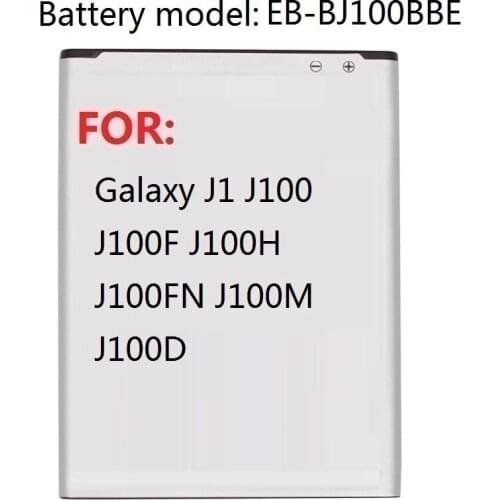 Battery for Samsung Galaxy J1 (2015 VERSION) J100 J100F J100H J100FN J100M J100D EB-BJ100BBE 1850mAh