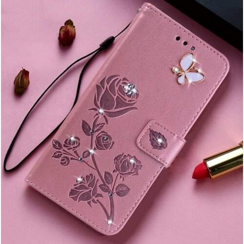 Diamond Case for Huawei Mate 10 Lite 9 Pro 8 Honor 9X Premium Global Nova 7 SE 7I Cover Wallet Cover Leather Phone Coque