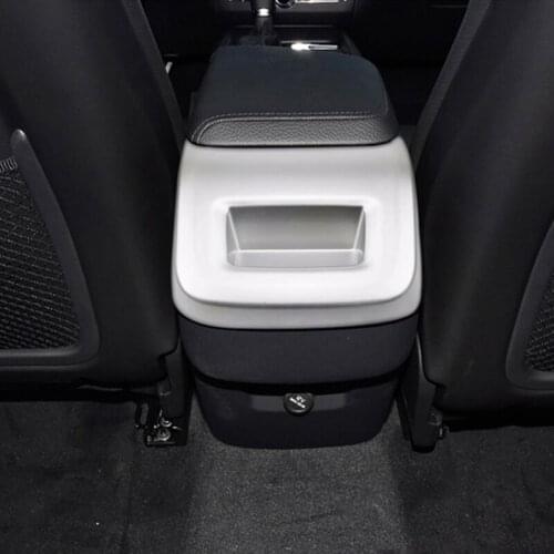 Car Rear Armrest Box Air Conditioning Vent Outlet Cover Trim Frame Stickers For Volvo XC60 2018 2019 2020 Accessories