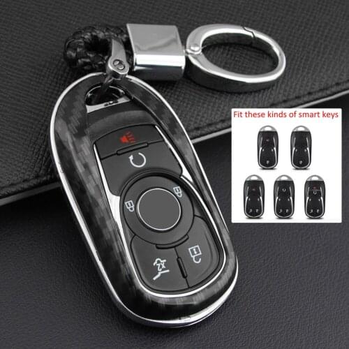 Key Case Fob Bag Holder ABS Hard Shell Cover Parts Fit For Buick Enclave 2018-2019 2017-2019 Buick Encore Car Key Accessories