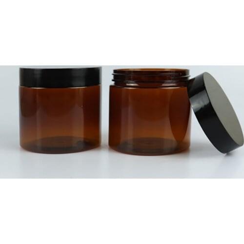 200ml Amber Brown Cosmetic Face Cream Bottles Lip Balm Sample Container Jar Pot Makeup Store Vials