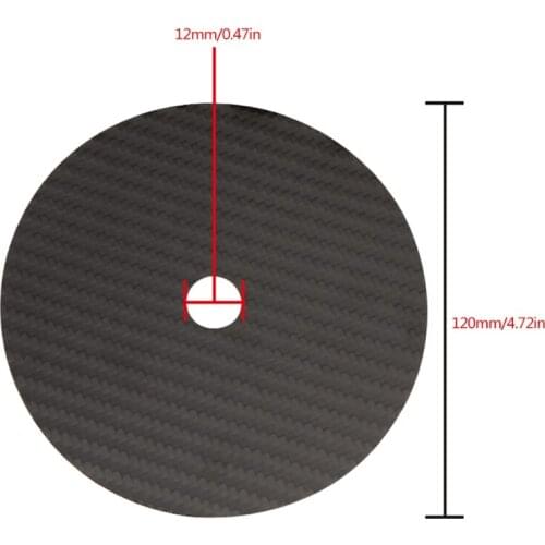 HiFi Carbon Fiber C D DVD Stabilizer Mat Top Tray Player Turntable Speaker Pad Q81F