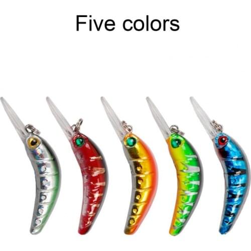 5cm Artificial Multi-cololr Lifelike Long Tongue Fish Bait Outdoor Fishing Lure