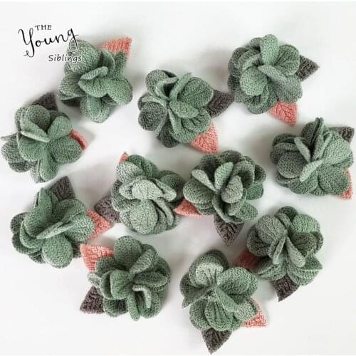 4cm Handmade Artificial Flower Head For Wedding Decoration DIY Wreath Gift Scrapbooking Craft Fake Flower Clothing Accessories