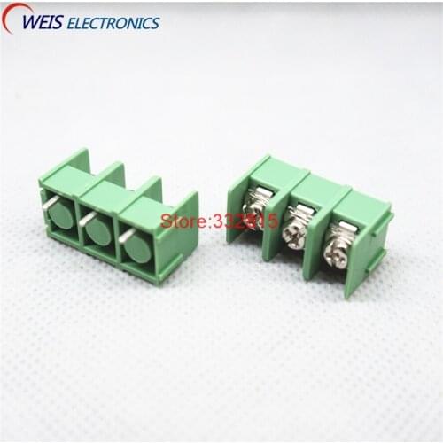 10PCS KF7.62-3P 7.62mm pitch pcb screw block Splice connector terminal KF7.62 3Pin 300v 20a ROHS Free shipping