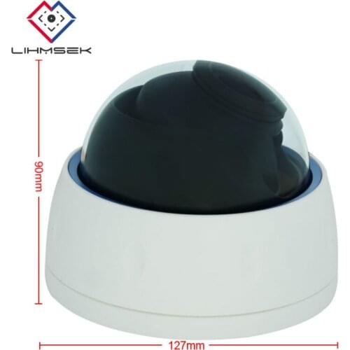 Lihmsek Free Shipping + 2.8-12mm varifocal Lens Ultra Low Lux 0.00001Lux Day and Night Color Image Surveillance Dome CCD Camera