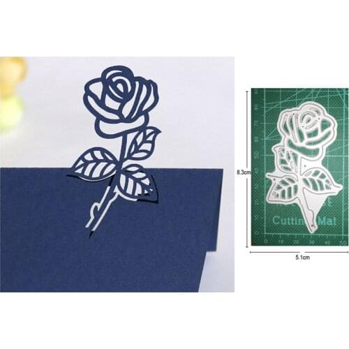 Rose Flower Leaf Border Metal Cutting Dies for DIY Scrapbooking Dies Paper Cards Making Embossing die cut Decorative craft dies