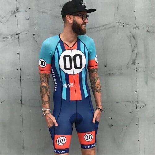 2021 LOVE THE PAIN Mens Triathlon Skinsuit Cycling Jersey Short Sleeve Jumpsuit Road MTB Bike Running Clothing Maillot Ciclismo