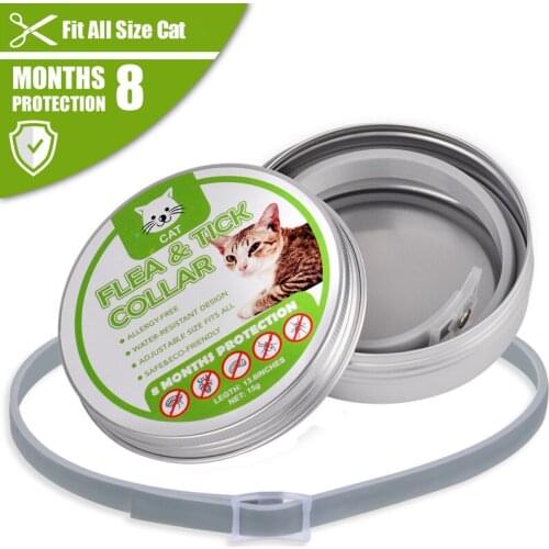 Wholesale Dewel Cat Flea Collar Anti Flea Pet Dog Collar Tick & Flea Collar Dog Cat Anti Insect Mosquitoes Ticks Lice 8 Month