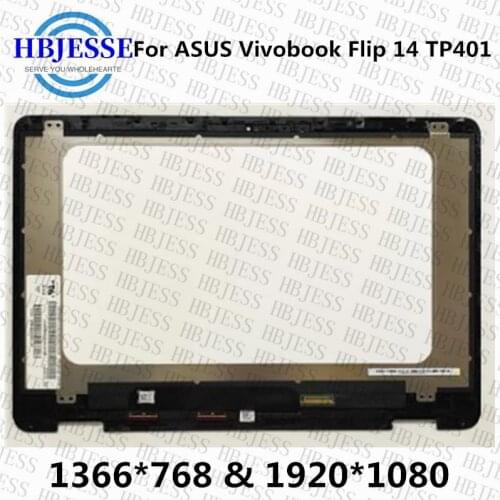 ORIGINAL REPLACEMENT 14 INCH LCD LED SCREEN For ASUS Vivobook Flip 14 TP401 TP401NA lcd TOUCH SCREEN ASSEMBLY