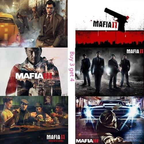 Mafia Poster Clear Image Wall Stickers Home Decoration High Quality Prints White Coated Paper home art Brand