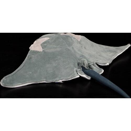 38cm Lifelike Mobula Stuffed Plush Toy Devil Rays Soft Flying Rays Fish Simulation Ocean Animal Doll Birthday For Kids Gift