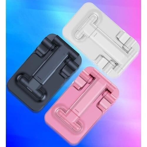 50pcs Foldable Holder Adjustable Flexible Desk Stand Compatiable with Smartphone For iPhone 11 XR XS Pro Max with Retail Box