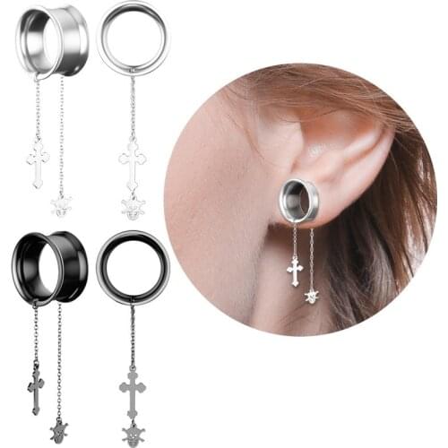 Stainless Steel Earrings Woman Long Hanging Jewelry Piercings Hollow Female Accessories Personality Women Earring Piercing