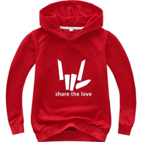 Spring Children Sweatshirt Cartoon Share The Love Print Long Sleeve T Shirts Baby Boy Clothes Kid Girl Hoodies Tops Baby Costume