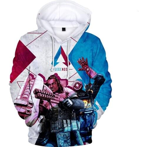 Apex legends hoodie Sweatshirt 3D Game Harajuku Hoodie Apex Legends Polluvers Funny Design Kids Coat Hip Hop Leisure Streetwear