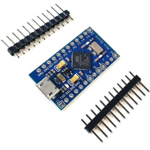 Pro Micro ATmega32U4 5V 16MHz Replace ATmega328 For Arduino Pro Mini With 2 Row Pin Header For Leonardo Mini Usb Interface