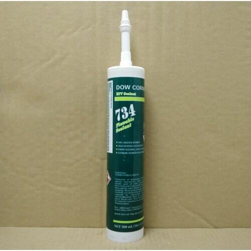 1pcs Dow Corning DC734 Sealant RTV Silicone Fluidity Glass Glue Mechanical Device Duct Crack Transparent