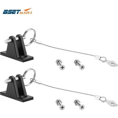 2PCS Kayak Canoe Dinghy Nylon Deck Hinge Mount with Quick Release Pin lanyard Bimini Top Fitting Cover Bimini Sprayhood Canopy