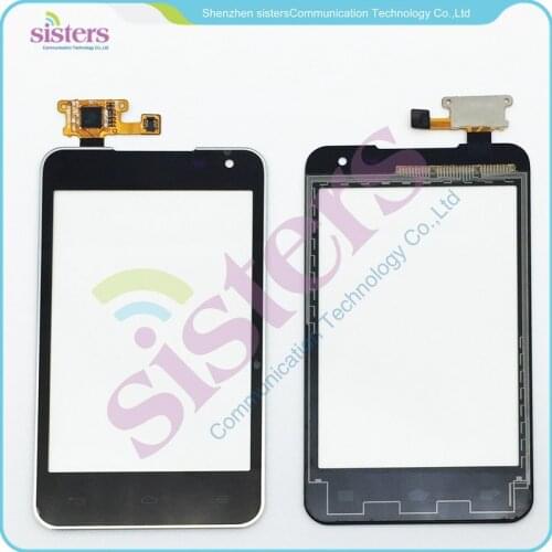 2PCS Wholesale High quality Black Touch Screen Digitizer Panel With Frame Replacement For LG Motion 4G MS770 Free Shipping
