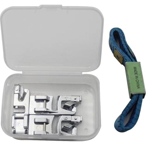 3pcs Rolled Hem Presser Foot Fit For Brother Singer Janome Juki Sewing Machines
