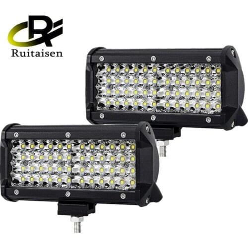 7 inch strip light 144W work light four rows of spotlight highlight work light led work light