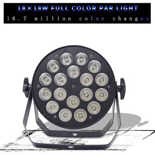 18x18W aluminum LED light RGBWA UV 6IN1 LED flat panel with DMX512 control stage light DJ disco wedding lights