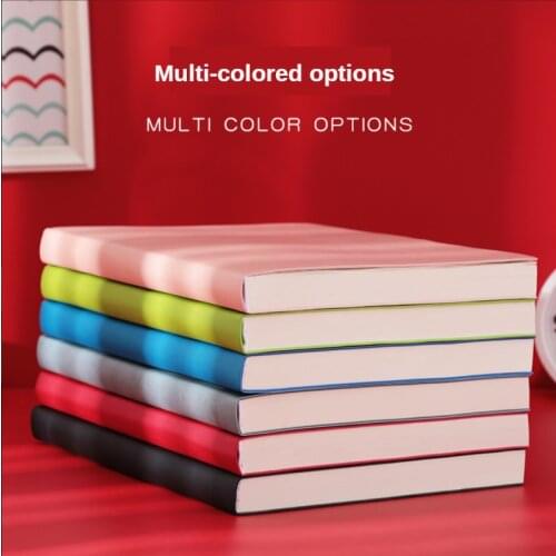 Notebook Thickened A4 Diary Large Can Be Customized Cornell Soft Leather Super Thick Square Grid Blank Cuaderno Libretas Zeszyt
