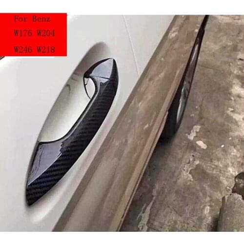 W176 Carbon Fiber Door Handle Cover for Benz A B C E S GLA GLK CLA CLS GL GLS Class W176 W246 W218 R176 W204 W117 W212 X156 X166