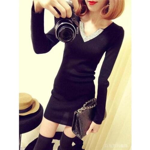 Black Sweater Women Half Turtleneck Long Sleeve Pullovers Lace Patchwork Slim Knit Tops Korean Fashion Loose Plus Size 4XL