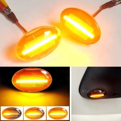 Dynamic Blinkers LED Sequential Side Marker Light Turn Signal Lamp For Ford Fiesta III IV Mondeo KA Transit Tourneo MK6 MK7