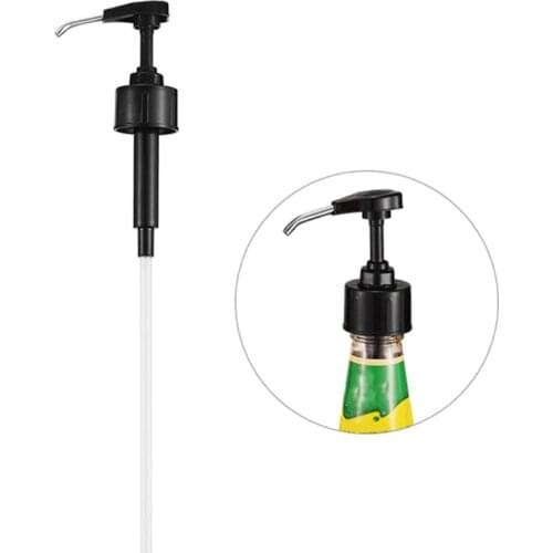 83XC Dispenser Pump Stainless Steel Nozzle Coffee Syrup Pump Syrup Bottle Pump for Bottles Coffee Syrups Snow Cones Flavoring