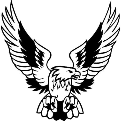 Elegant Eagle Classic Bird Car Stickers Vinyl Waterproof Car Styling Decals Black/Silver Good Quality Waterproof Sun Protection