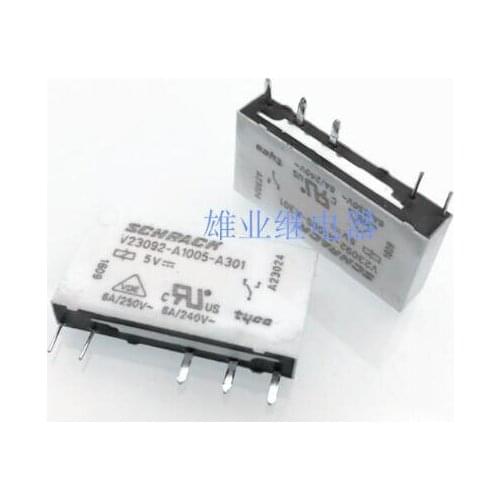HOT NEW 5V relay V23092-A1005-A301 5VDC V23092-A1005-A301-5VDC V23092A1005A301 5VDC DC5V 5V 6A 250VAC 5PIN