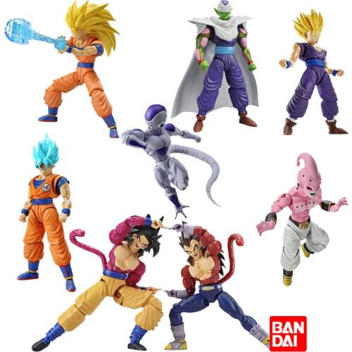 Bandai Dragon Ball Goku Gohan Torankusu Bulma Burdock Gogeta Android 17 18 Broli Cell Buu Frieza Vegetto Assembly Model Toys
