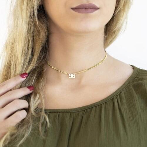 Stainless steel personalized digital necklace Customized exclusive digital necklace Gift for her Exquisite gift