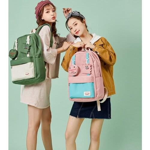 Classic Diamond Unisex Stylish Backpack Middle School Student Waterproof Laptop Travel Backpack Teenage Girls Bag Mochila Mujer