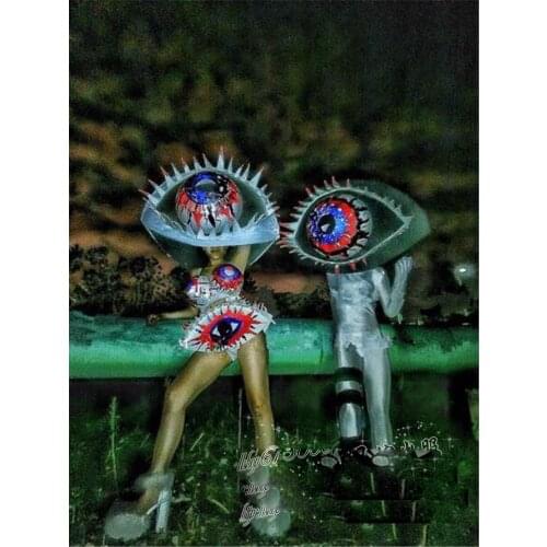 Party halloween party space suit Gogo DS team big eye cosplay exaggerated model dance show nightclub ds costumes