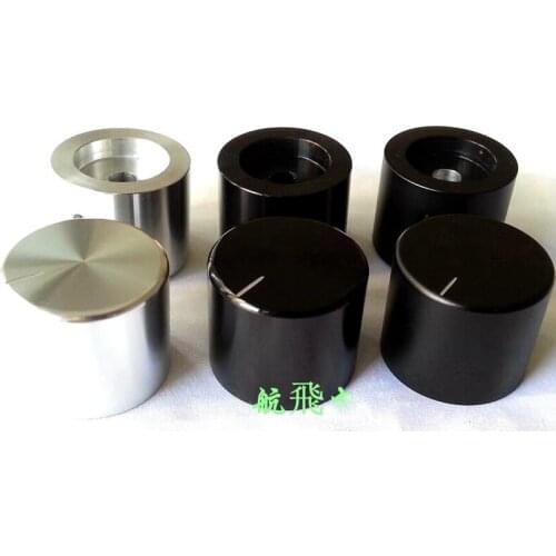 KYYSLB 30x25mm Pure Aluminum Alloy Solid Knob Potentiometer Knob HIFI Audio Power Amplifier Chassis Knob