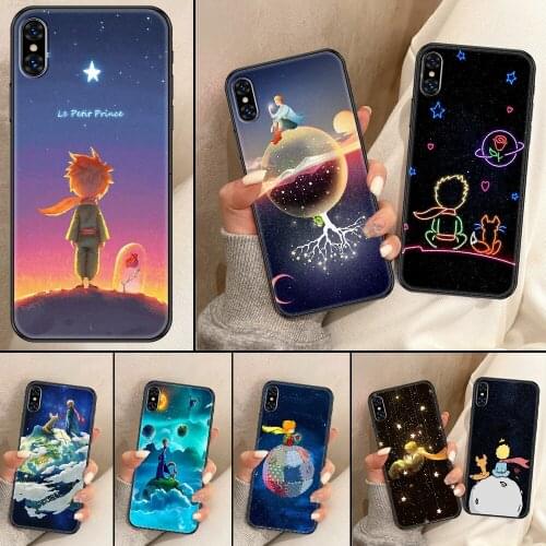 The Little Prince Lovely Phone Case For iphone 5 5S SE 2 6 6S 7 8 11 12 Mini Plus X XS XR Pro Max black trend prime silicone