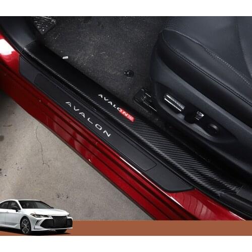 Door rafter special modified interior trim carbon fiber leather pedal interior accessories For Toyota AVALON 2019 2020