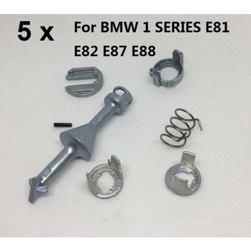 X5 Set Door Lock Cylinder Repair Kit For BMW 1 SERIES E81 E82 E87 E88 Front Right / Left 2004-2013