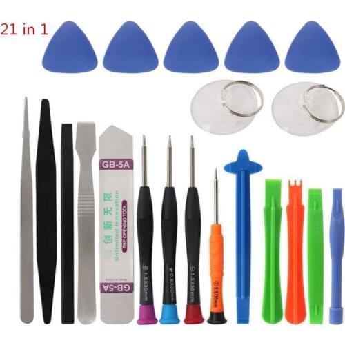 21 in 1 Mobile Phone Repair Tools Kit Spudger Pry Opening Tool Screwdriver Set for iPhone X 8 7 6S 6 Plus 11 Pro XS Hand Tools