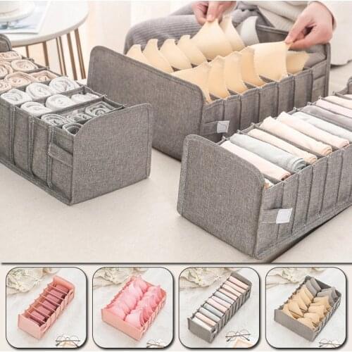 Underwear Organizador Storage Box With Washable Socks Bra Rangement Drawers Bra Foldable Drawer Closet Organizer