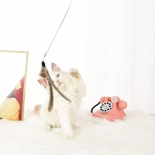 New Cat Teaser Creative And Interesting Feather Bell Decoration Cat Teaser Toy Cat Training Toy Pet Supplies