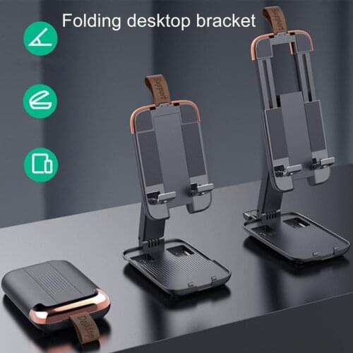 New mobile phone desktop stand for iPhone iPad Xiaomi Huawei metal tablet stand holder portable foldable table stand