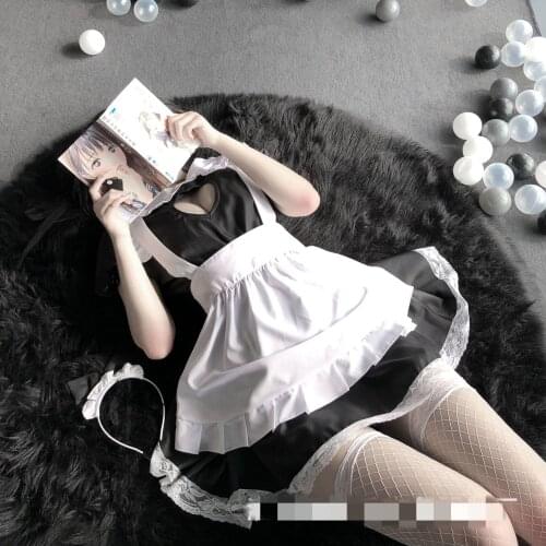 New Style Japanese Maid Servant Classical Erotic Lace Porno Lingerie Suit of Cosplay Live Show Women Sexy Costumes