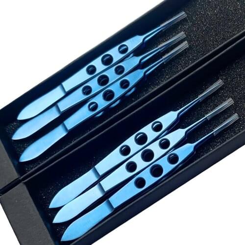 Ophthalmic titanium Bishop-Harmon teethless forceps ophthalmic tweezer eye instrument tool